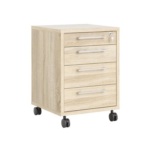 Natúr színű zárható szekrény tölgyfa dekorral 48x68 cm Prima – Tvilum-image-3