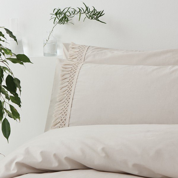 Izmir szürke-bézs pamut ágyneműhuzat, 200 x 200 cm - Pineapple Elephant -image-1