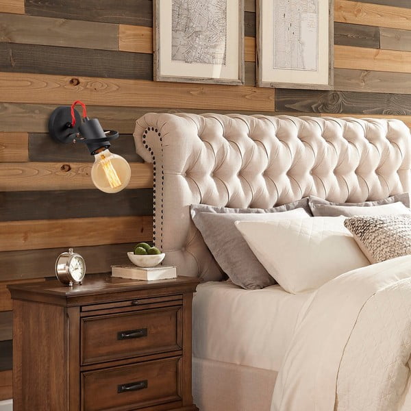 Fekete fali lámpa Vaveyla – Opviq lights-image-1