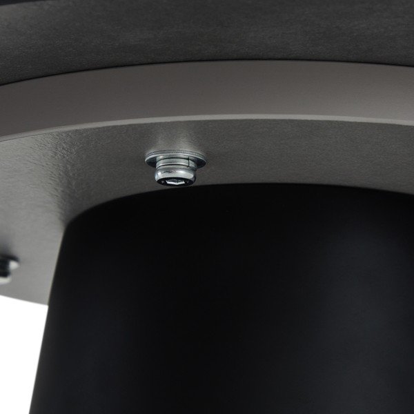 Fekete-sötétszürke dohányzóasztal márvány dekoros asztallappal ø 45 cm Tango – Furnhouse-image-4