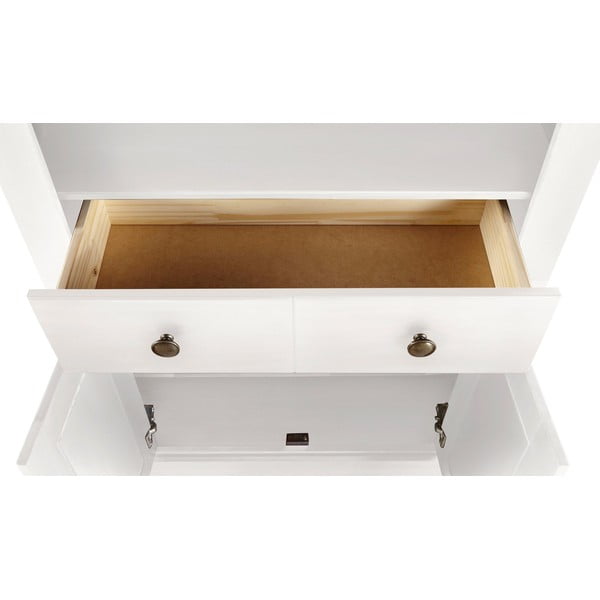 Fehér borovi fenyő könyvespolc 181x31 cm Mille – Støraa-image-4