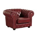 Norwin piros bőrfotel - Max Winzer