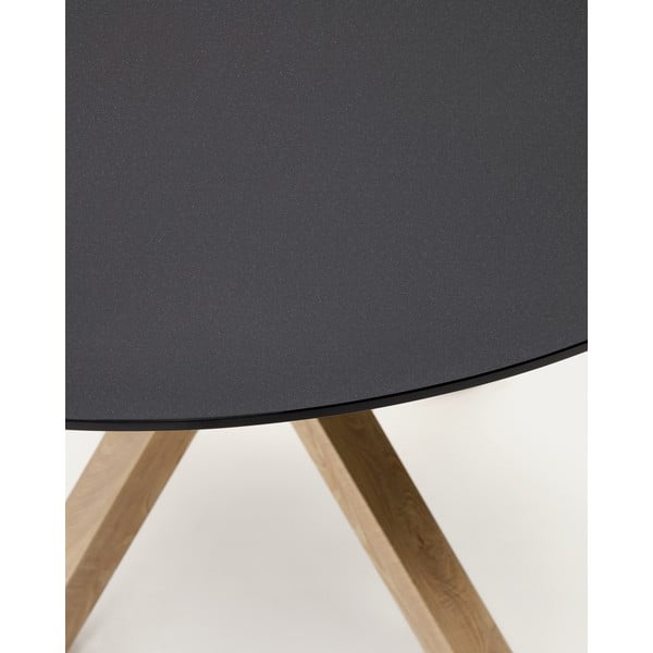 Kerek étkezőasztal üveg asztallappal ø 120 cm Argo – Kave Home-image-3