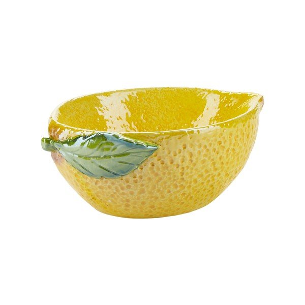 Lemon sárga agyagkerámia tál - Bahne & CO
