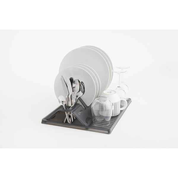 Sötétszürke összecsukható edénycsepegtető Space - Rotho-image-4