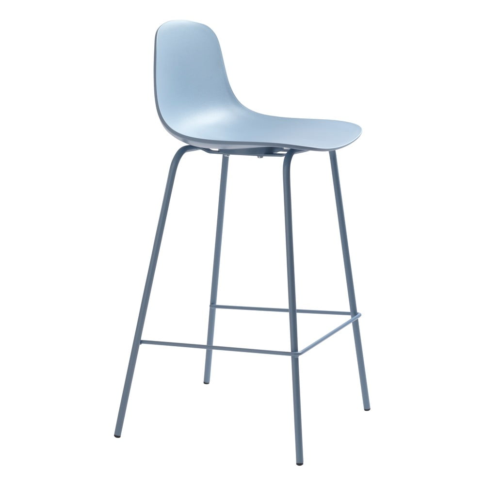 Világoskék műanyag bárszék (ülésmagasság 67,5 cm) Whitby Unique Furniture