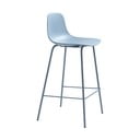 Világoskék műanyag bárszék (ülésmagasság 67,5 cm) Whitby – Unique Furniture