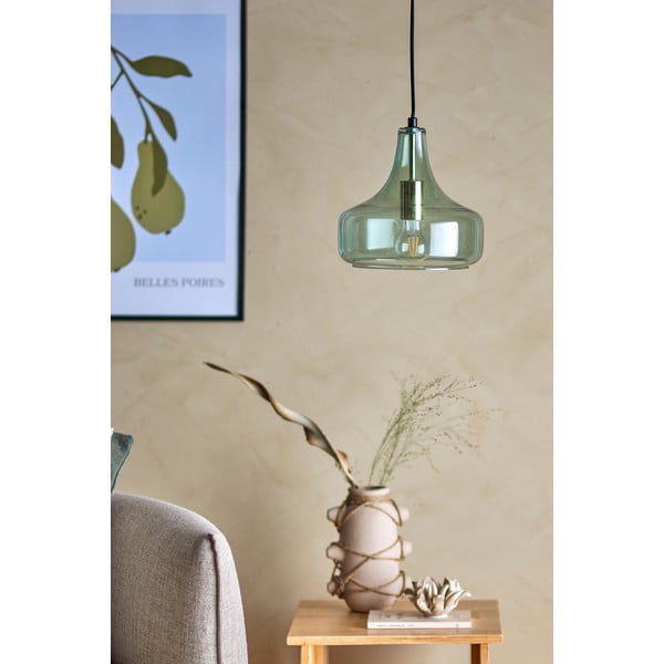 Zöld függőlámpa üveg búrával ø 25,5 cm Yuser – Bloomingville-image-1