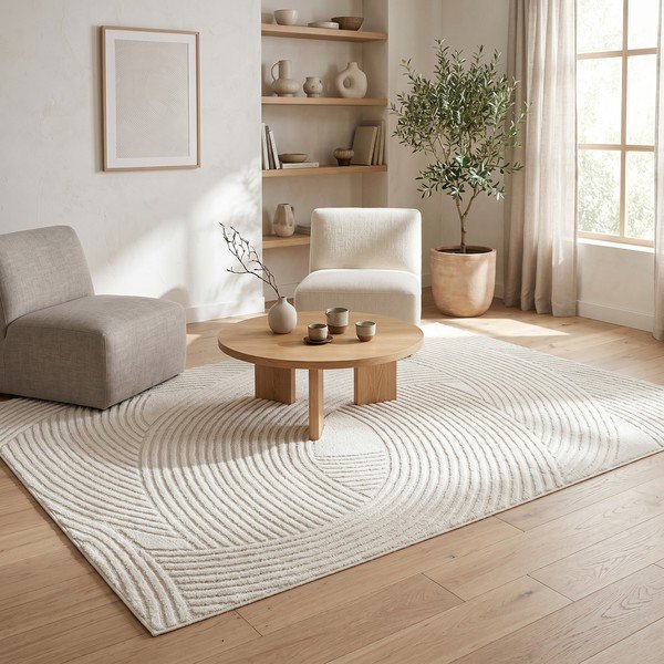 Krémszínű szőnyeg 120x170 cm Zephyr – ESTE-image-2