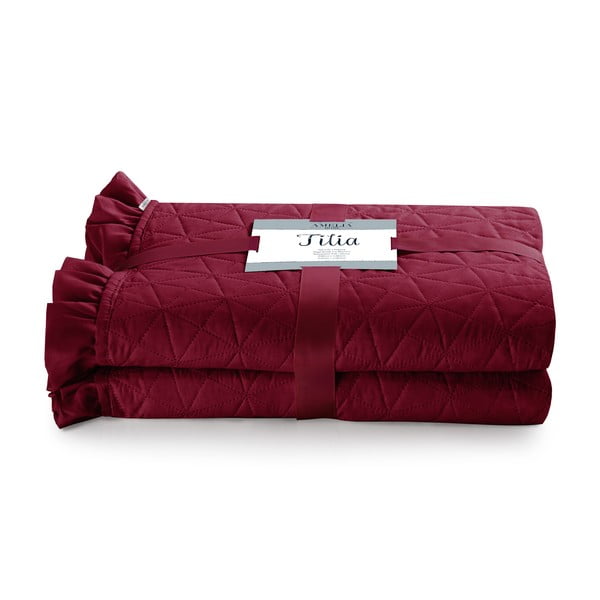 Tilia Plum vörös ágytakaró, 260 x 240 cm - AmeliaHome-image-2