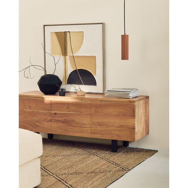 Natúr színű akácfa TV-állvány 150x58x40 cm Uxue – Kave Home-image-1