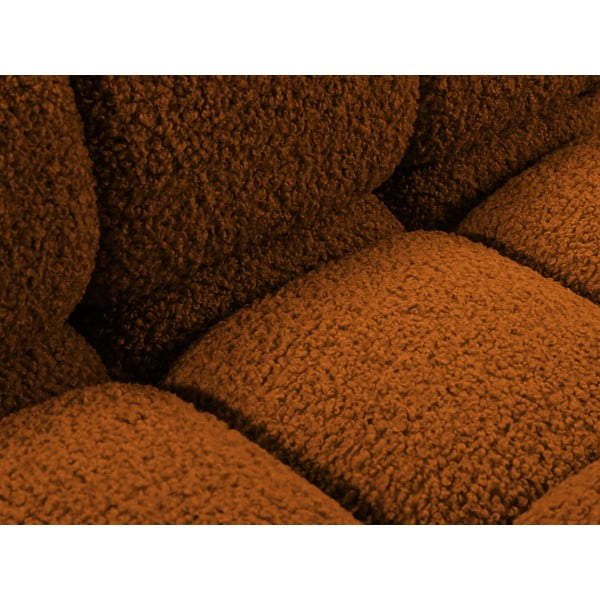 Narancssárga buklé kanapé modul (bal oldali) Bellis – Micadoni Home-image-1