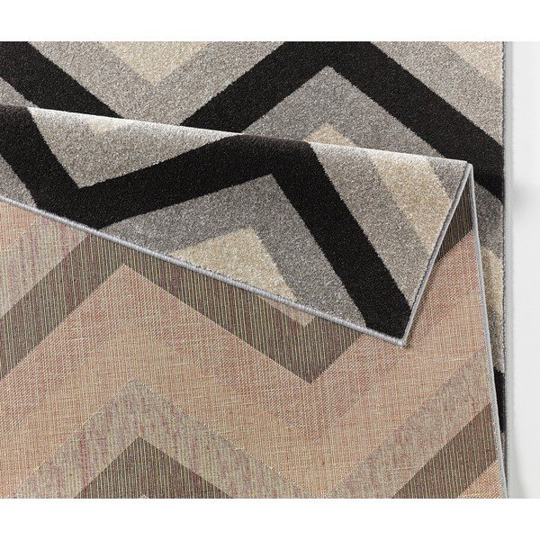Chateau Chevron fekete szőnyeg, 70 x 140 cm-image-3