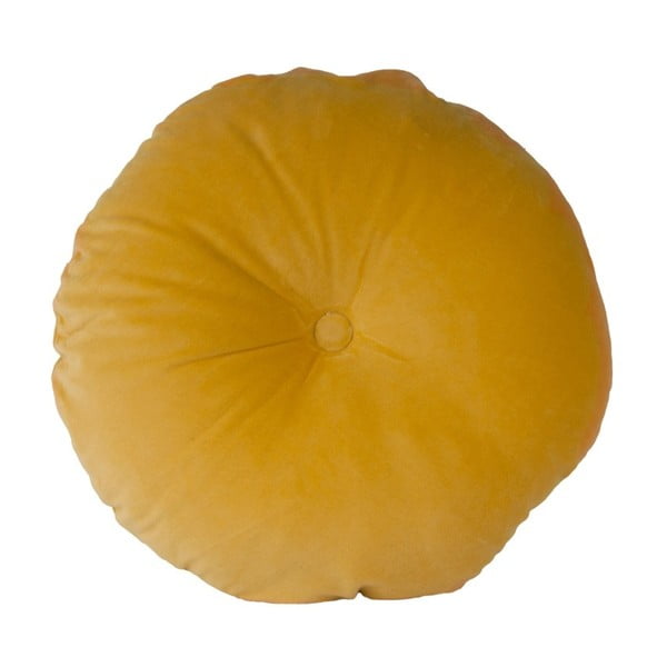Sárga pamut díszpárna, ⌀ 45 cm - PT LIVING