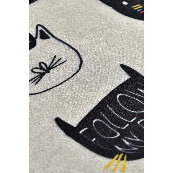 Fekete-bézs fürdőszobai kilépő 40x60 cm Cutie – Foutastic-image-3