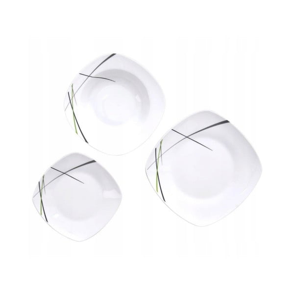 Green 18 db-os porcelán étkészlet - Orion