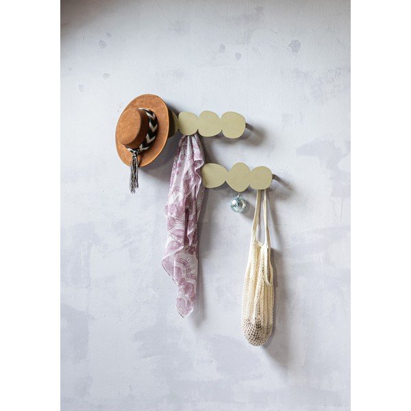 Bézs fém fali fogas 58 cm Tumulo – Spinder Design-image-1