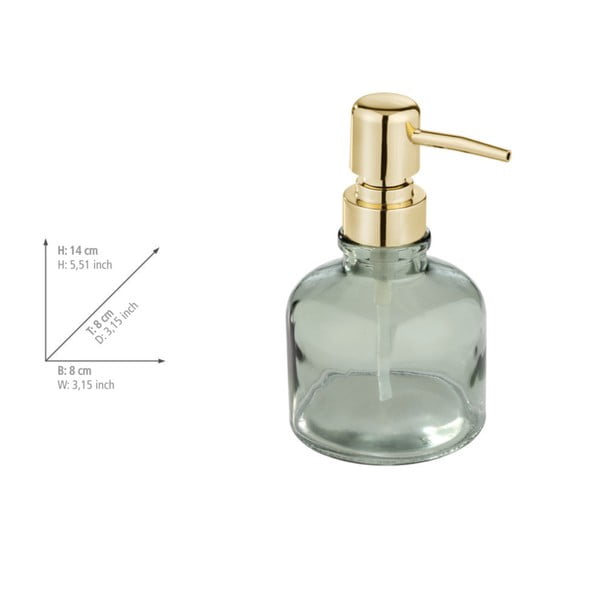 Mentazöld üveg szappanadagoló 200 ml Atessa – Wenko-image-4