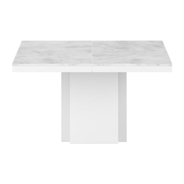 Dusk fehér étkezőasztal márvány asztallappal - TemaHome