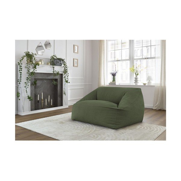 Zöld kordbársony babzsákfotel Lilibet – Bobochic Paris-image-1