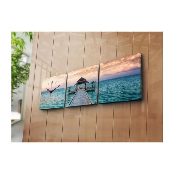 Na mole dekoratív falióra, 90 x 28 cm-image-2