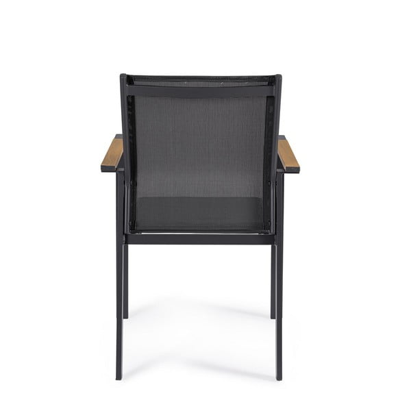 Antracitszürke fém kerti szék szett 4 db-os Heta   – Bizzotto-image-4