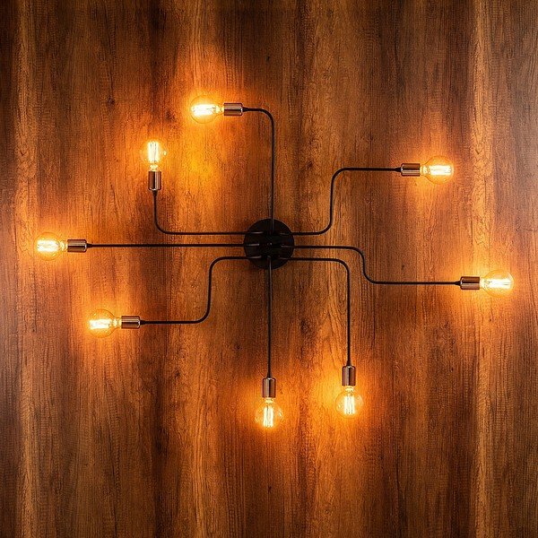 Fekete-bronzszínű fali lámpa Truva – Opviq lights-image-2