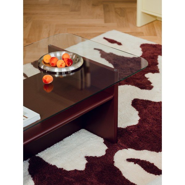 Borvörös dohányzóasztal 63x100 cm Tovo – noo.ma-image-2