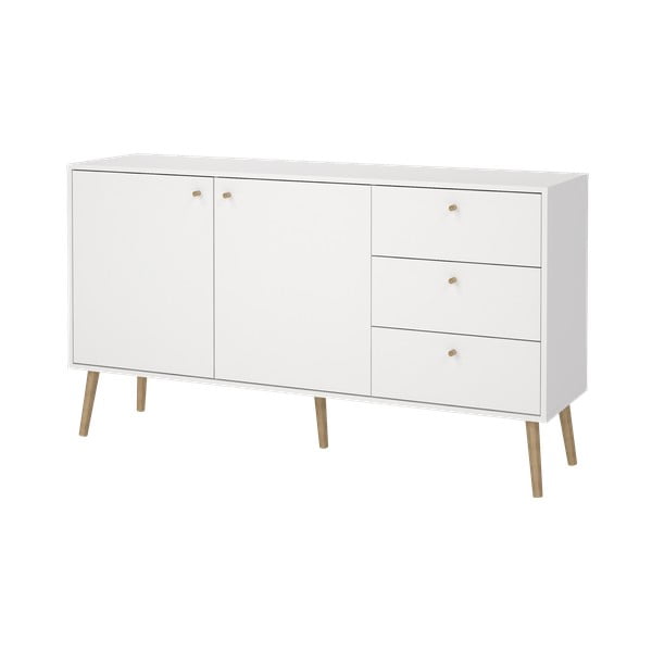 Fehér alacsony komód 149x82 cm Bodo – Tvilum-image-4