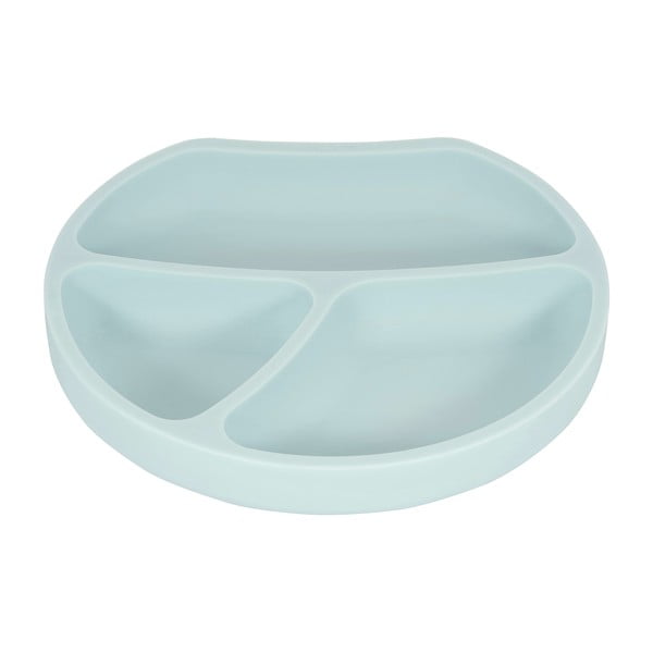 Világoskék szilikon gyerek tányér 19x20,5 cm – Kindsgut-image-2