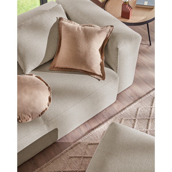 Blok bézs kanapé, 240 cm - Kave Home-image-1