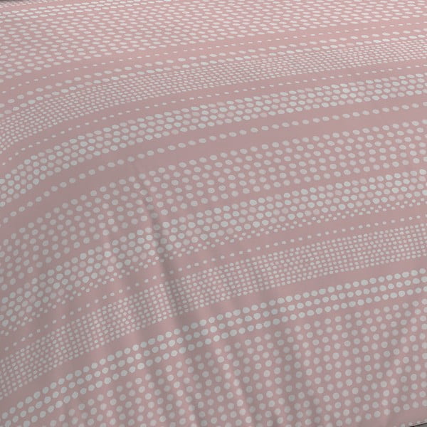 Rózsaszín-szürke ágyneműhuzat 200x135 cm Banded Spots - Cloudsoft-image-4