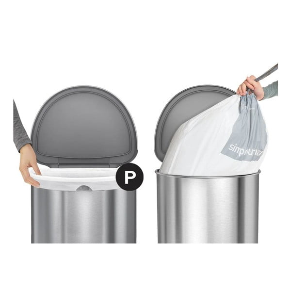 Összehúzható szemeteszsák készlet 20 db-os 60 l P – simplehuman-image-1