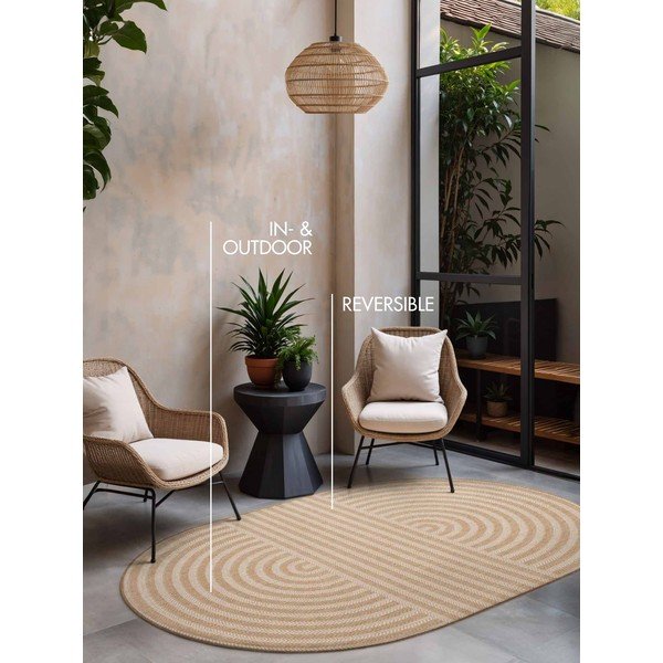 Krémszínű-natúr színű kültéri-beltéri szőnyeg 160x230 cm Haringey Woodfield – Ted Baker-image-4