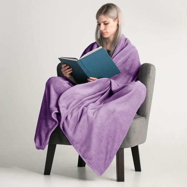 Mic lila mikroszálas takaró, 220 x 240 cm - DecoKing-image-1