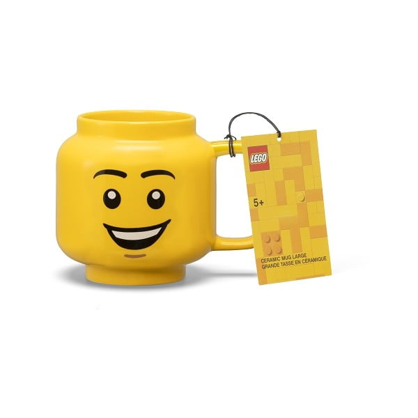 Sárga kerámia gyerek bögre 530 ml Head – LEGO®-image-4