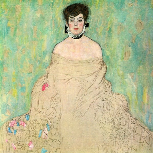 Amalie Zuckerkandl, 40 x 40 cm - Gustav Klimt másolat