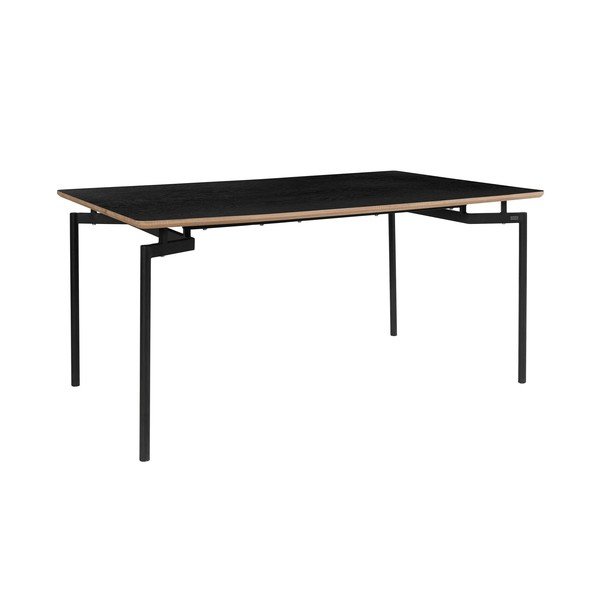Fekete étkezőasztal 90x160 cm Alto – Støraa-image-1