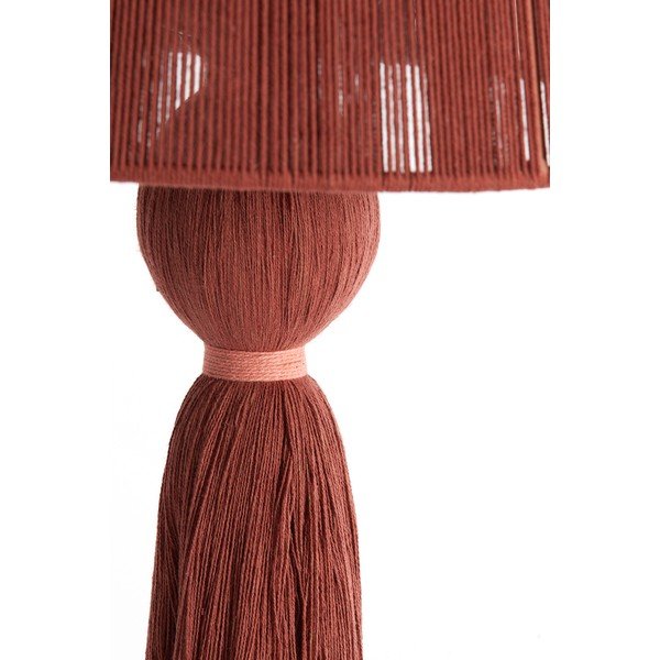 Téglavörös asztali lámpa textil búrával (magasság 58 cm) Espino – Light & Living-image-3