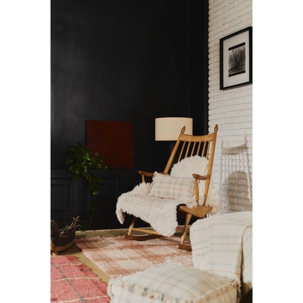 Krémszínű-zsályaszínű pamut gyerek ágytakaró 140x200 cm Tartan Blue Sage – Lorena Canals-image-3