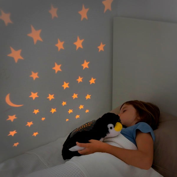 Penguin LED kivetítő plüssből, gyerekeknek - InnovaGoods