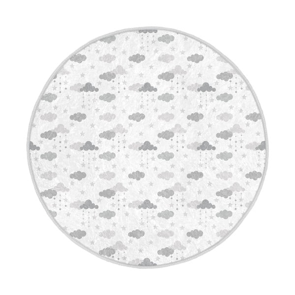 Fehér-világosszürke gyerek szőnyeg ø 100 cm Comfort – Mila Home