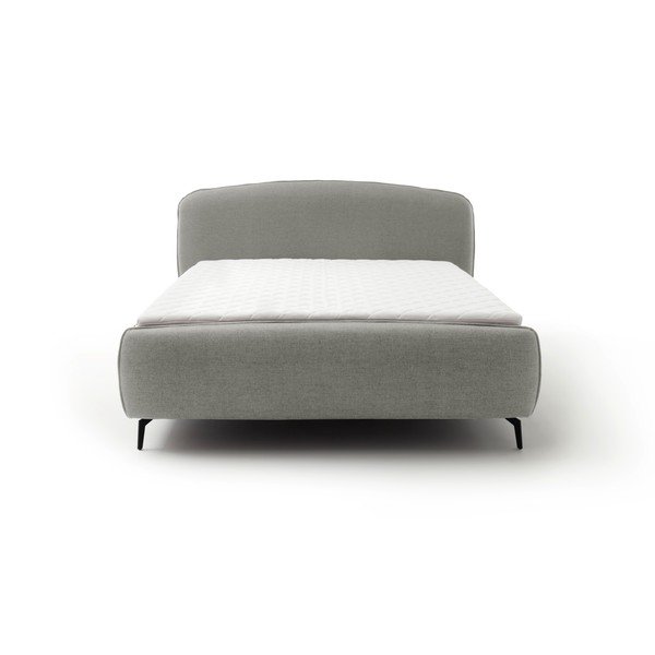 Világosszürke boxspring ágy 180x200 cm Imola – Meise Möbel-image-3