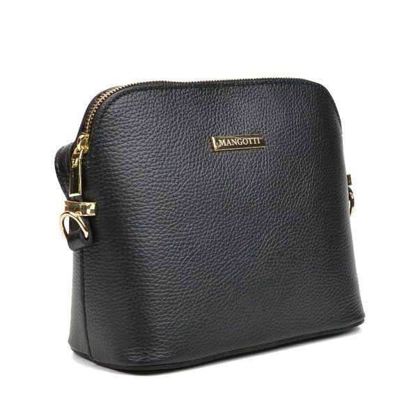Cosma fekete bőr válltáska - Mangotti Bags-image-4