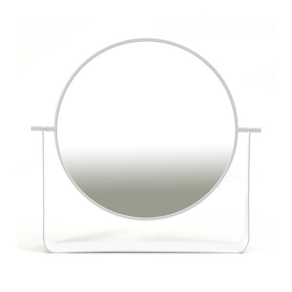 Fehér elfordítható asztali tükör, Ø 38 cm - HARTÔ