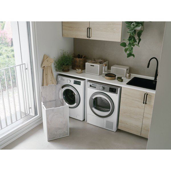 Krémszínű újrahasznosított műanyag szennyeskosár 60 l Kaya – Curver-image-2