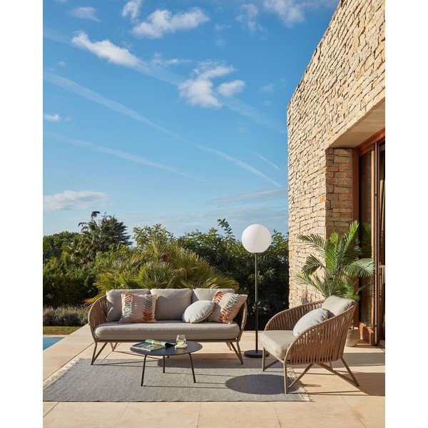 Ulrich fekete dohányzóasztal, ⌀ 70 cm - Kave Home-image-2