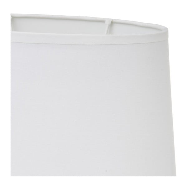 Fehér-bézs kerámia asztali lámpa textil búrával (magasság 30 cm) – Casa Selección-image-4