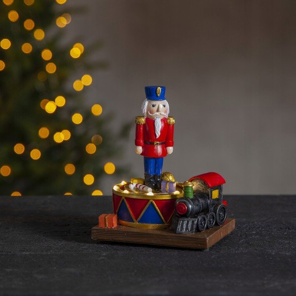 Nutcracker karácsonyi világító LED dekoráció, magasság 16 cm - Star Trading-image-1