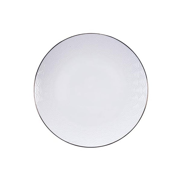 Nippon Wave fehér tányér, ø 19 cm - Tokyo Design Studio